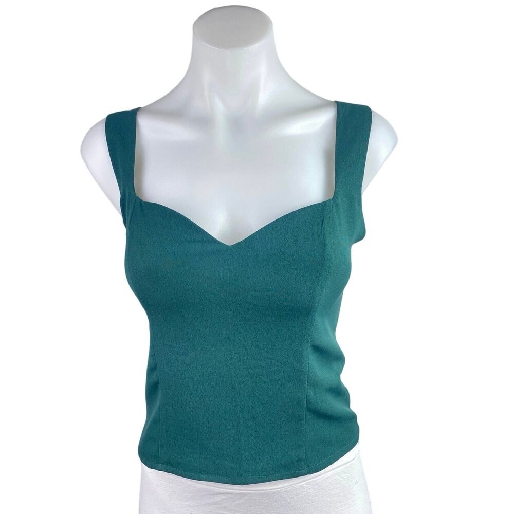 Abercrombie & Fitch Teal Sweetheart Tank Top